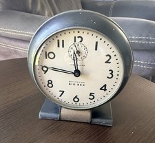 Vintage Westclox BIG BEN Desk Alarm Clock Black Patend In USA. picture