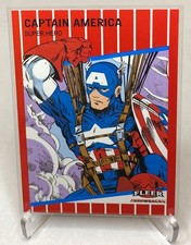  2023 Fleer Throwbacks 1989 Marvel Captain America Red #3 picture