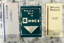 1932 Los Angeles Public Library Lot 3 Booklets Russia Today, What's New in Books picture