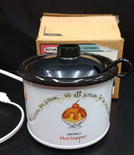 Rival Hot-Topper Ice Cream Topping Warmer COMPLETE  With Ladle Slow Cooker picture