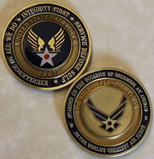 Air Force Airman Award Aim High - Fly Fight Win Challenge Coin / USAF / Version3 picture