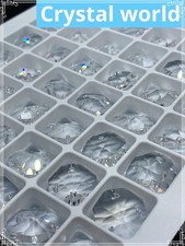 108pcs 16mm Octagon Crystal Bead Prism Lot Chandelier Lamp Asfour 3 Hole pins picture