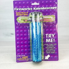 Fireworks Action Burst Rainbow Motion Kaleidoscope Liquid Glitter Wand NEW 8
