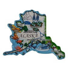 Alaska Souvenir Refrigerator Magnet - Thick Acrylic - Fridge Magnet picture