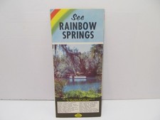 1959 See Rainbow Springs Dunnellon, Florida on US 41 Fold Out Travel Brochure picture