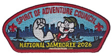 2026 Spirit of Adventure Council Popeye Red Border JSP National Jamboree MINT picture
