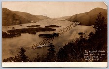 K50/ Lake George New York RPPC Postcard c1910 Hundred Islands Steamer 293 picture