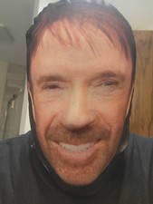 Chuck Norris face mask mesh Halloween Costume Party Cosplay Walker Texas Ranger picture