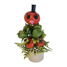 VTG 60s Anthropomorphic Veggie Head Kitchen Decor Kitschy Eyelashes Hong Kong picture