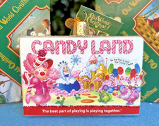 NEW Old World Christmas Candy Land Board Game Hand Painted Blown Glass Ornament picture