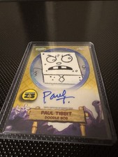 2025 Topps Chrome SpongeBob Paul Tibbit Doodle Bob Auto  picture