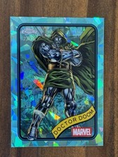 2025 Topps Chrome Marvel Sapphire Edition DOCTOR DOOM Aqua Refractor /75 picture