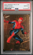 2022 Upper Deck SkyBox Marvel Metal Universe Spider-Man #76 Gold FX PSA 10 Pop 3 picture