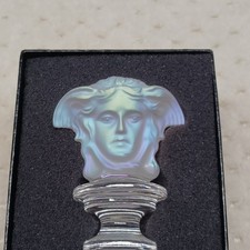 Versace X Rosenthal Iridescent Glass Medusa Head Wine Bottle Stopper with Box picture