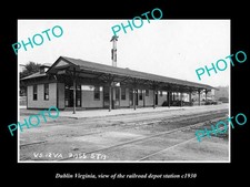 Dublin Virginia Railroad Depot Station C1930 Large Historic Old Photo picture