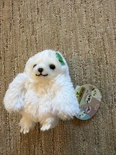 Amuse - Sloth White with Green Flower Monoko Keychain Plush picture