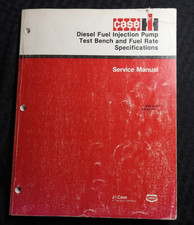 CASE IH American Bosch Robert Bosch Roosa Master Test Bench & Fuel Rate Manual picture