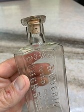 Antique Embossed RODERIC Wild Cherry Cough Balsam Quack Medicine Bottle c.1880s picture