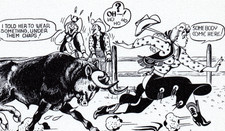 1949 Cowgirl Told Her to Wear something Under Chaps Valentine's Day Postcard picture