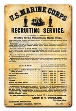 U.S. MARINE CORPS 1866 RECRUITING POSTER 18
