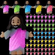 Barydat 200 Pcs Little Jesus Figurine Bulk Glow in The Dark Jesus Figures for... picture