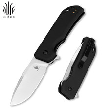 Kizer Nice Guy Drop Point Pocket Folding Knife Nitro-V Blade Aluminium Handle picture