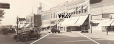 C 1939-1950 OOAK RPPC Postcard Mainstreet Woodward Iowa Cars Brolsma Drug EKC BW picture