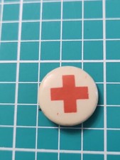 Vtg American Red Cross Whitehead & Hoag Silver Tone Lapel Pin picture