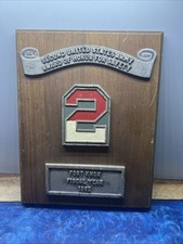 Vintage US Army Wall Plaque Award Of Honor Fort Knox 1962 picture