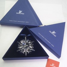 Vtg 2002 Swaorvski Crystal Snowflake Christmas ornament W/ Box picture