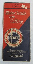 1929 Iowa Standard Oil Company Indiana Gas Service Station Main Trunk Road Map picture
