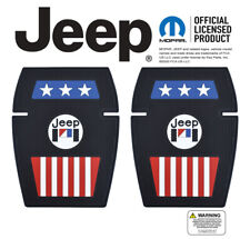 Black AMC Jeep Americana Floor Mats (Set of 2) - Mopar Licensed picture
