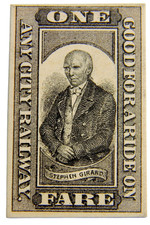 c.1880s Ridge Avenue Passenger Railway Stephen Girard Transit Ticket picture