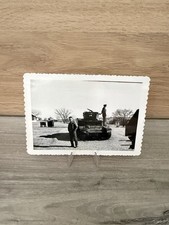 1951 Fort Sill Oklahoma US Army Soldiers On Tank VTG Military Photo 5” X 3.5” picture