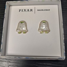 Disney Pixar BaubleBar Monsters Inc Mike Wazowski Ghost Earrings Halloween New picture