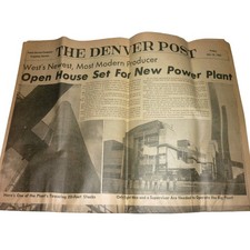 Vintage 1952 Denver Post Newspaper Arapahoe Steam Electric Station Power Plant picture