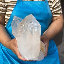6.84 LB Natural Clear Quartz Cluster Crystal Cluster Mineral Specimen Heals 6615 picture