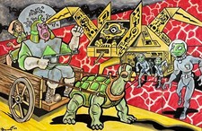 TURTLES & FROGS ** MIKE BENNETT'S  ORIGINAL  ART   (2025) 06/02/2025 picture