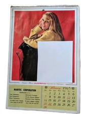 Vintage Playboy February 1965 Full Size Calendar Page Featuring Model Connie... picture