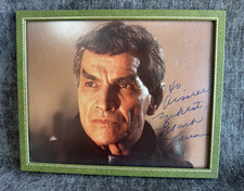 Vintage Mark Lenard Autographed Sarek Star Trek Photo Personalized To Aimee 8x10 picture