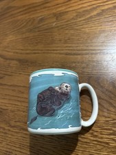 Vintage Potpourri Press Coffee Mug SEA OTTER 1991 Made In Korea picture