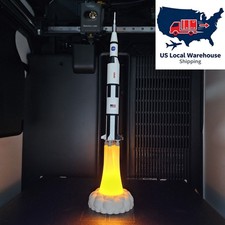 1/400 Scale US NASA Saturn V Rocket LED Candle Light 3D Model Saturn 5 picture