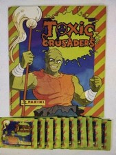 1991 Panini Toxic Crusaders Sticker Album With 10 Sealed Sticker Packs Avenger picture