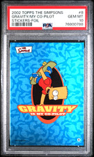 2002 Topps The Simpsons Bart Simpson #8 (FOIL) PSA 10 GEM MINT (RARE: Pop 1) picture