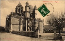 Old postcard Vetheuil L'Eglise FRANCE (1330419) picture