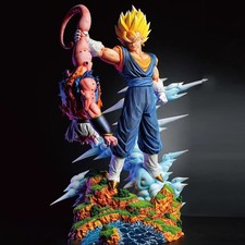 NEW Anime Dragon Ball Z Goku Figure Super Saiyan Goku Vs Majin Buu PVC STATUE picture