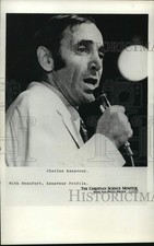1974 Press Photo French Singer Charles Aznavour - lrx50989 picture