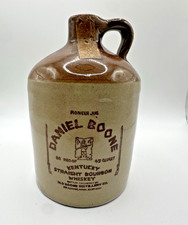 Vtg Daniel Boone Kentucky Straight Bourbon Pioneer Whiskey Jug & Cork (empty) 6” picture