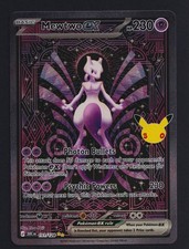 Pokémon TCG Mewtwo ex 151/128 30th Celebrations Anniversary SIR picture