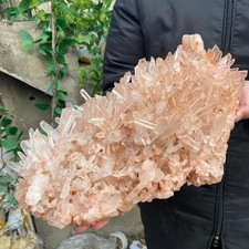 17.9lb Natural Clear White Crystal Quartz Cluster Rough Healing Specimen picture